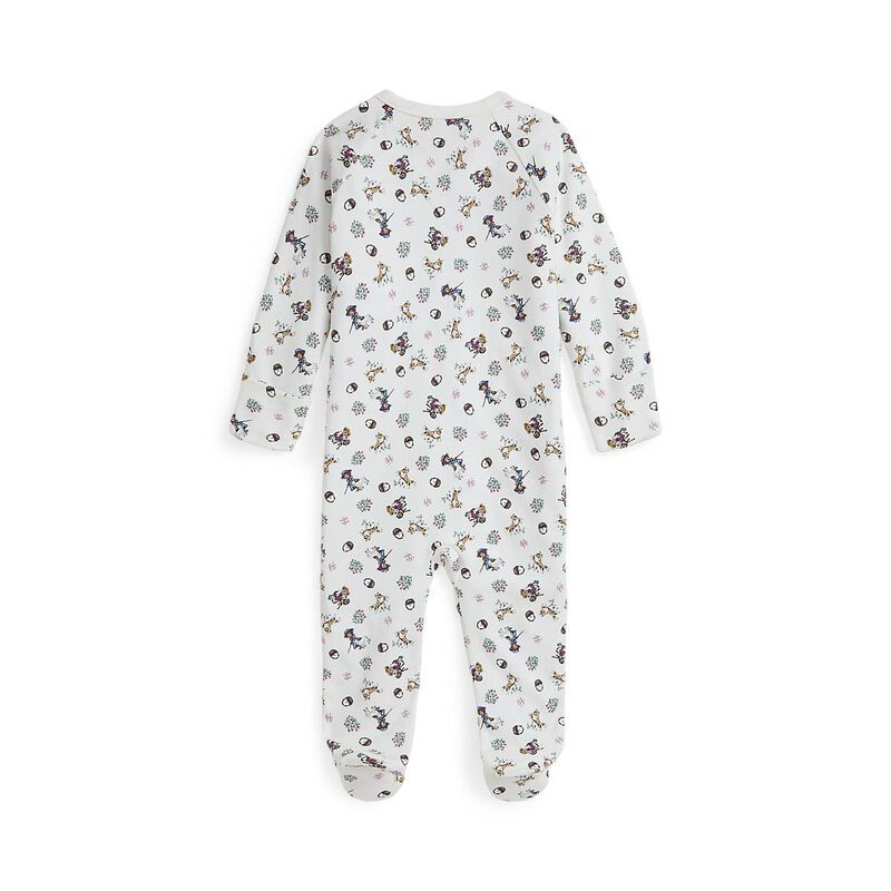 Ralph Lauren Print Coverall Girl Bear NB-9M image number 1